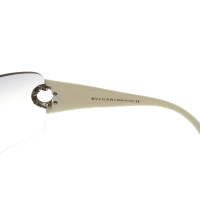 Bulgari Monoshade-Sonnenbrille in Weiß