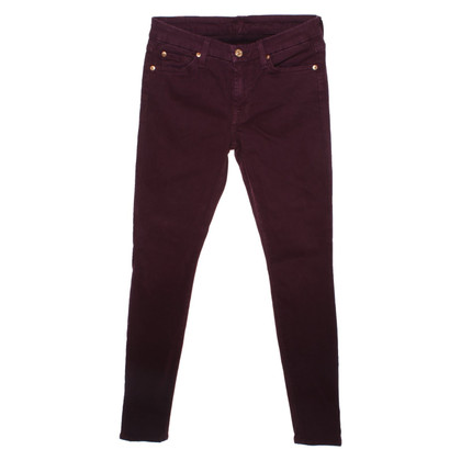 7 For All Mankind Hose in Bordeaux