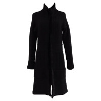 Blumarine Knitted coat in black
