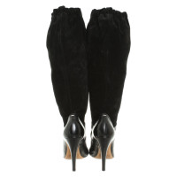 Maison Martin Margiela Bottes en Cuir en Noir