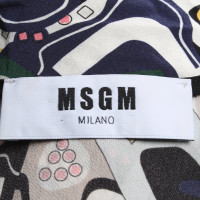 Msgm Silk shirt with pattern