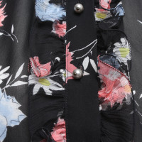 D&G Zijden blouse met een bloemmotief
