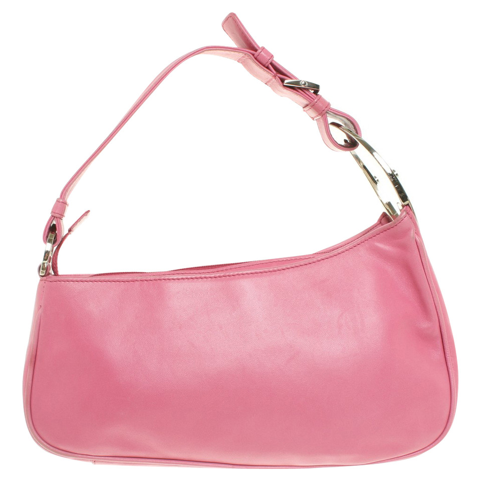 Sergio Rossi Leder-Handtasche in Rosa