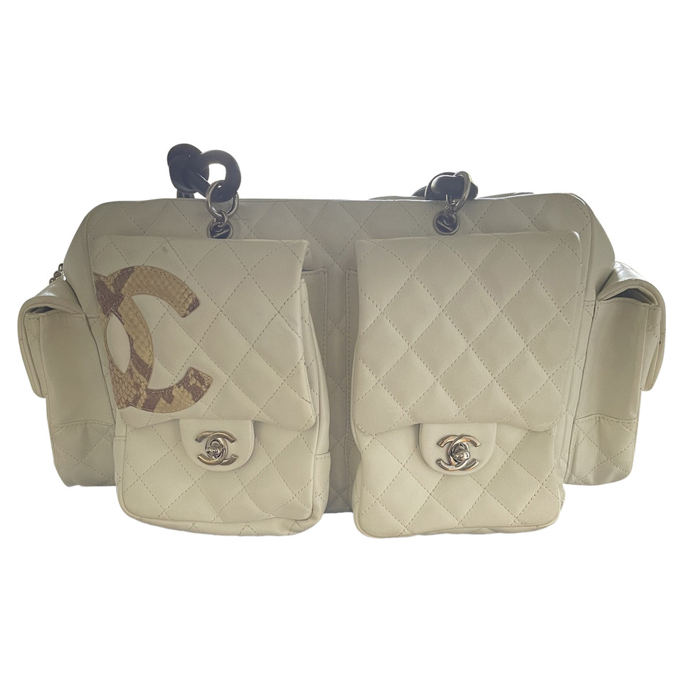 Chanel Cambon Bag en Cuir en Blanc