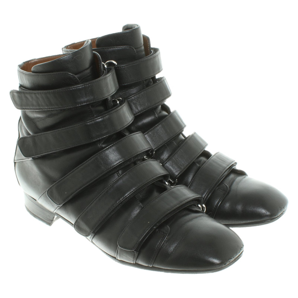 Agnona Ankle boots Leather in Black
