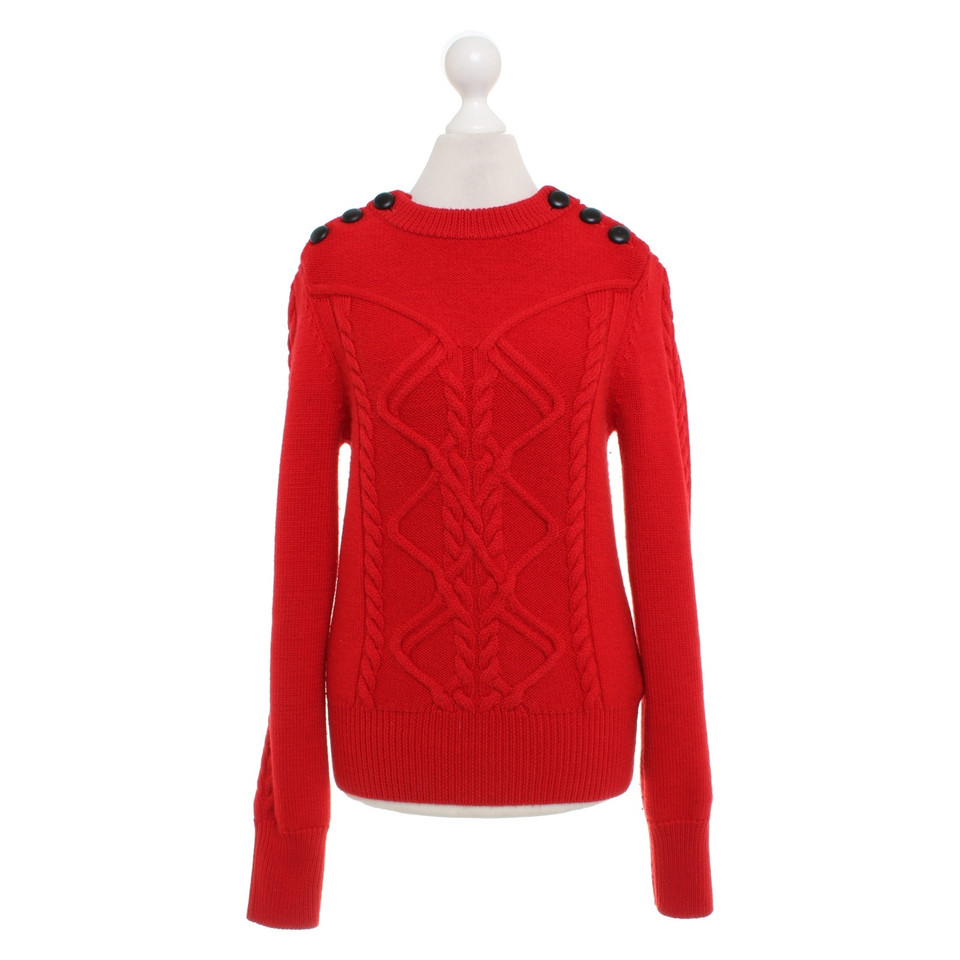 Isabel Marant Pull tricoté en rouge