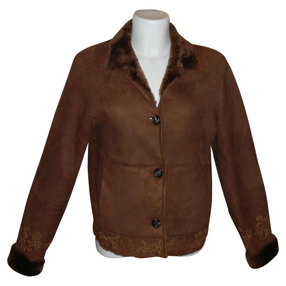 René Lezard Jacket/Coat Fur in Brown