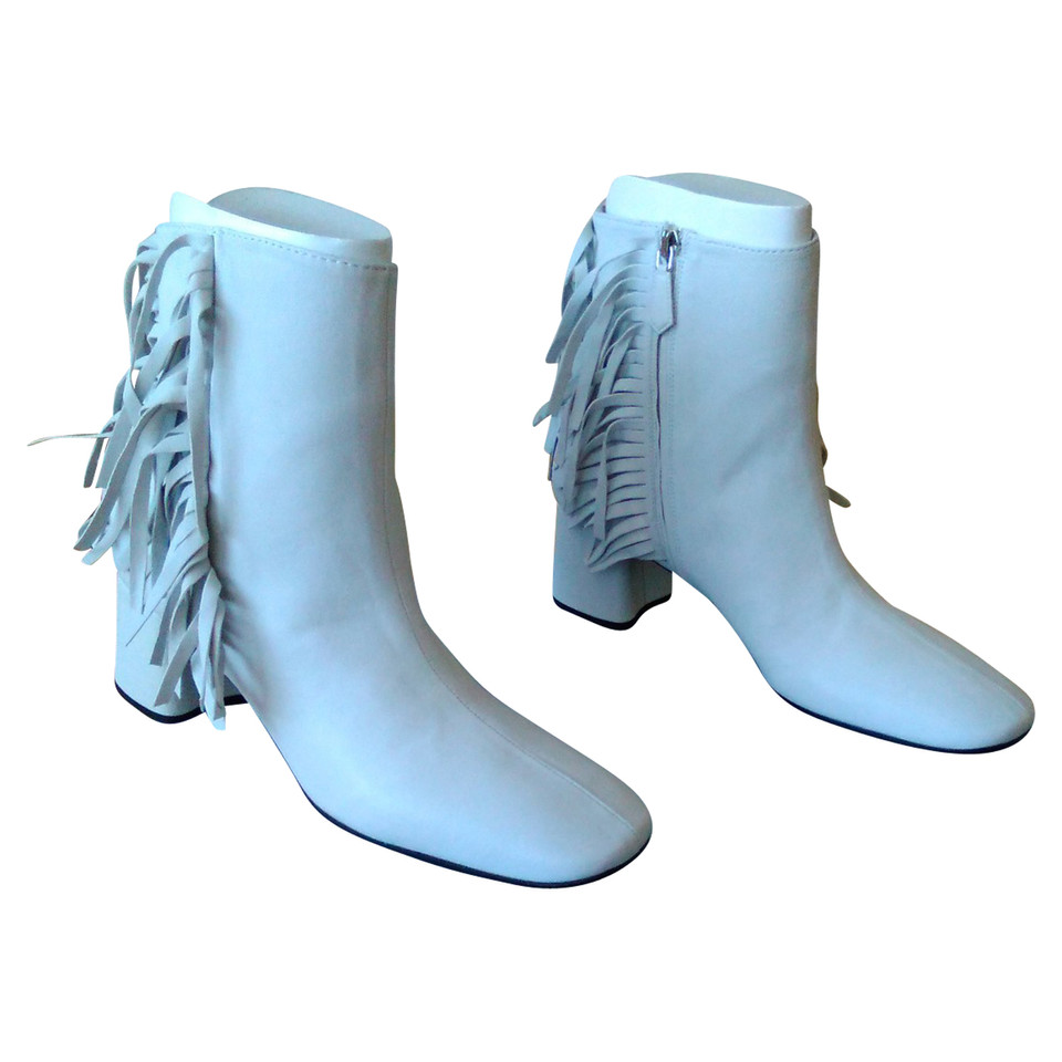 Prada Bottines en Cuir en Blanc