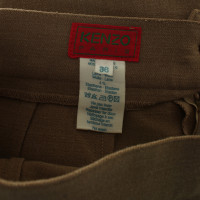 Kenzo Jupe de laine marron clair