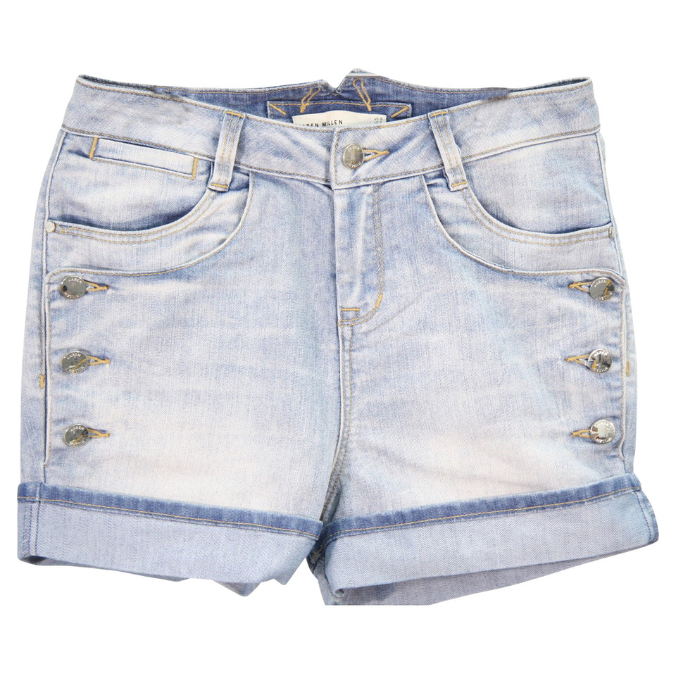 Karen Millen Short en jean en bleu