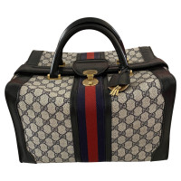 Gucci Travel bag Leather in Grey