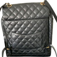 Chanel Backpack Leather in Black