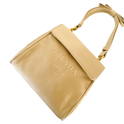 Prada Clutch Bag Silk in Gold