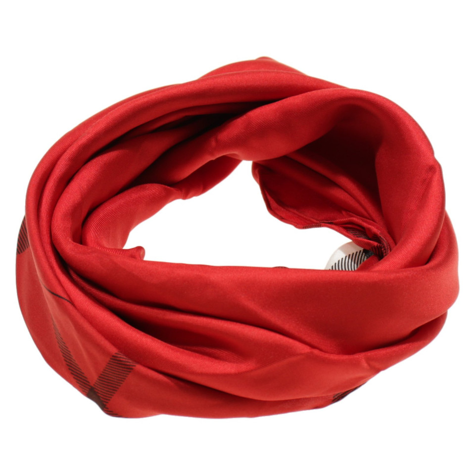 Burberry Schal/Tuch aus Seide in Rot