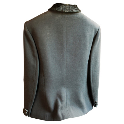 Gianni Versace Zwarte wol jas