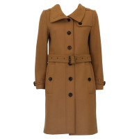 Burberry Giacca/Cappotto in Lana in Marrone