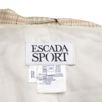 Escada Long blazer with check pattern