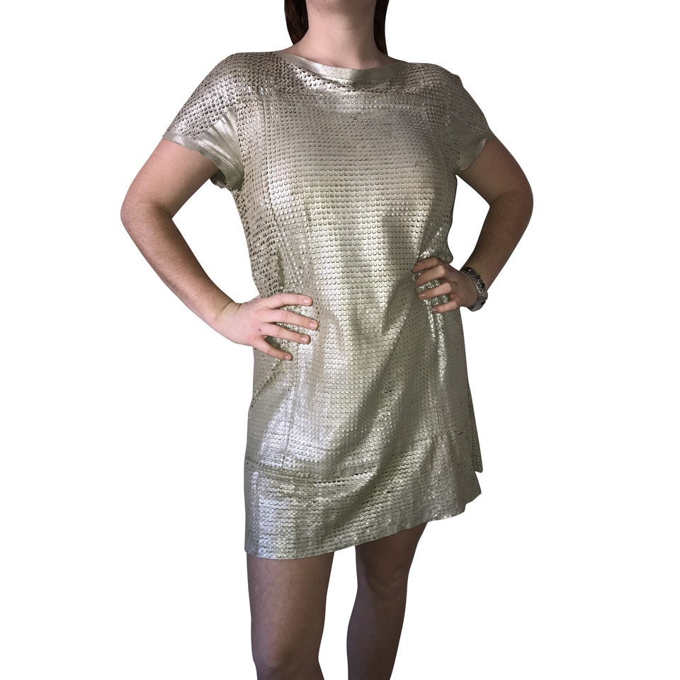 Drome Dress Leather in Silvery