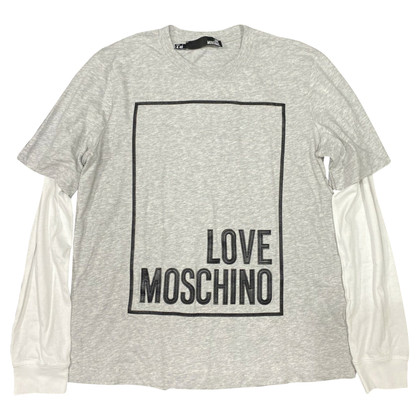 Love Moschino Top en Coton en Gris