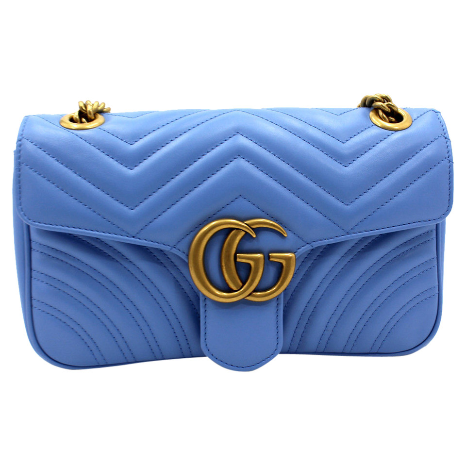 Gucci Marmont Bag en Cuir en Turquoise