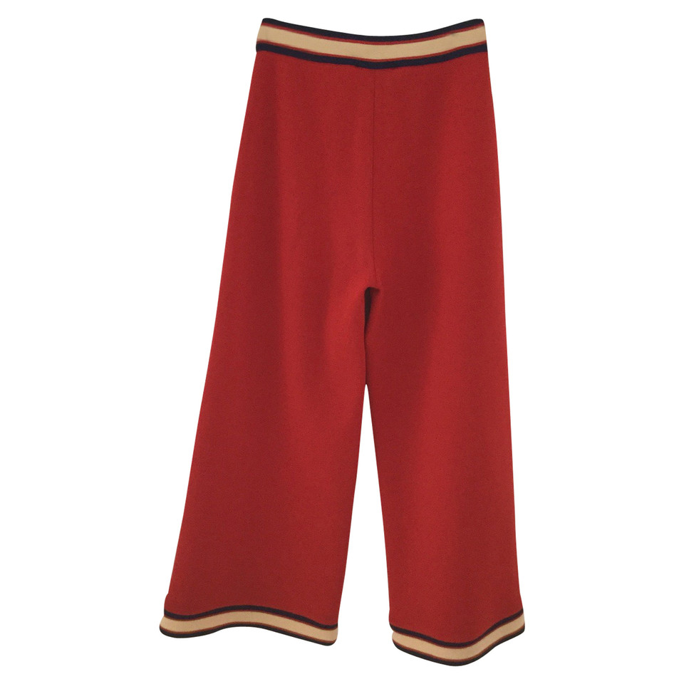 Gucci Hose aus Wolle in Rot