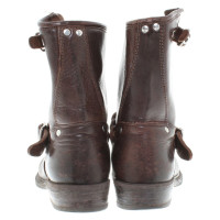 Golden Goose Leather Bootees