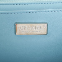 Chanel Classic Flap Bag Jumbo in Pelle in Turchese