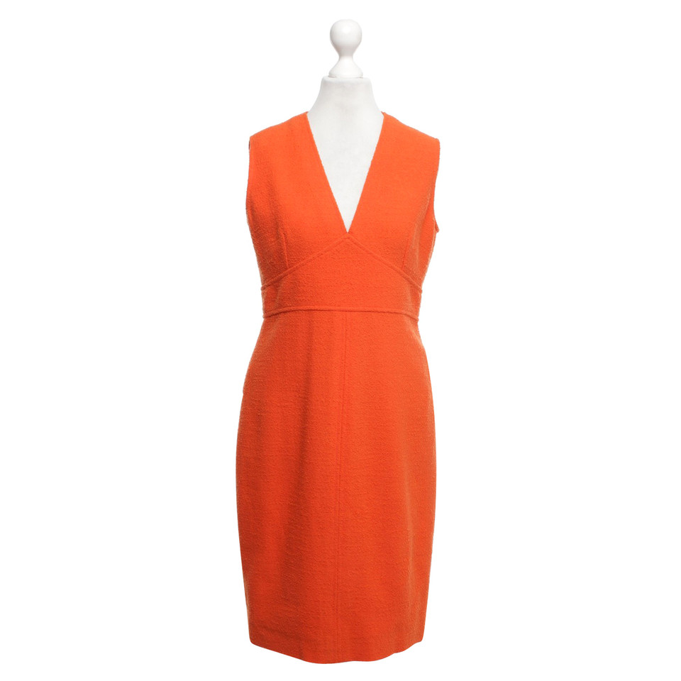 Chanel Bouclé-Kleid in Orange