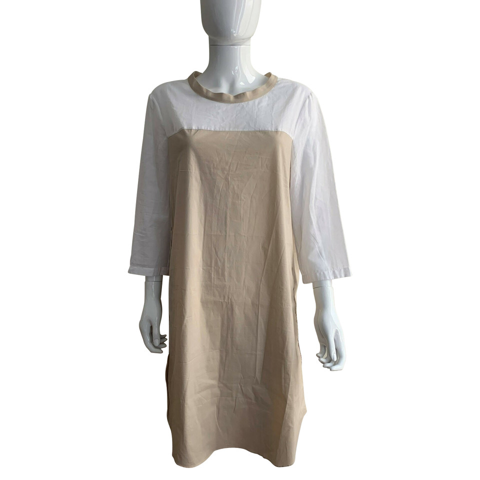 Liviana Conti Kleid aus Baumwolle in Beige