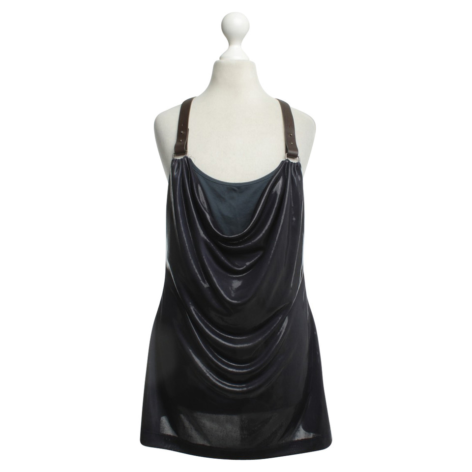 Marc Cain Waterfall top with leather straps