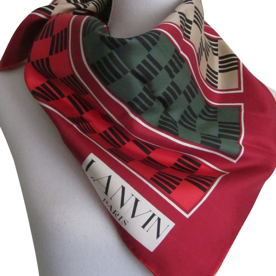 Lanvin Zijden sjaal met patroon
