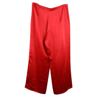 Blumarine Pantaloni di seta in rosso