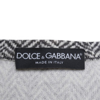 Dolce & Gabbana Cardigan with herringbone pattern