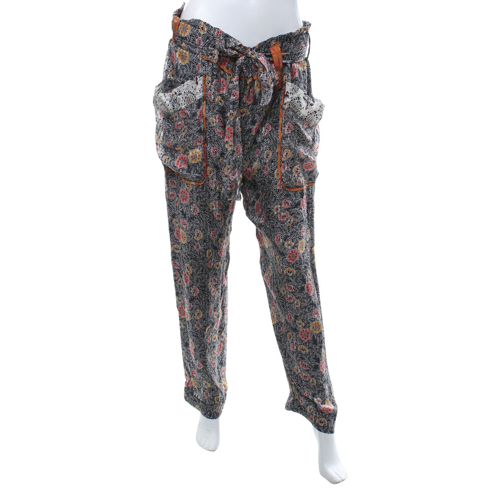 Isabel Marant Silk trousers with pattern