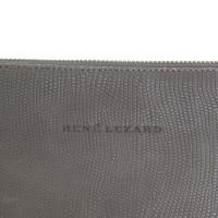 René Lezard cuir clutch