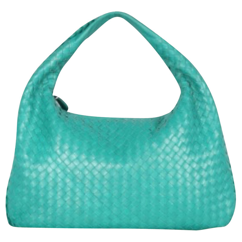 Bottega Veneta Intrecciato groene lederen hobo