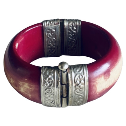 Schiaparelli Armband Hout in Rood