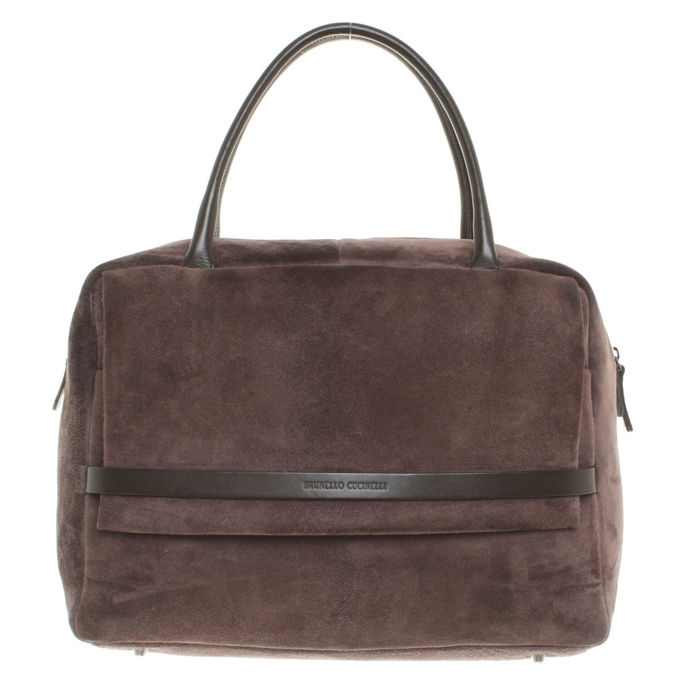 Brunello Cucinelli Handtasche in Aubergine