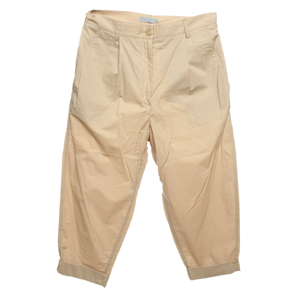 Cos Paire de Pantalon en Coton en Beige