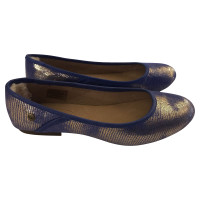 Ugg Australia Chaussons/Ballerines en Cuir en Bleu