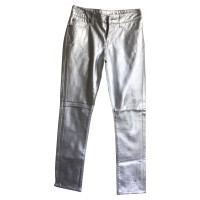 Saint Laurent Silver-colored trousers