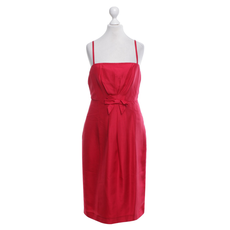 L.K. Bennett red dress, silk, size UK 10, 38 EUR