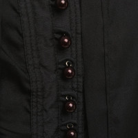 Armani robe de soie noire