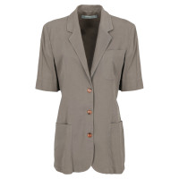 Blumarine Jacket/Coat Cotton in Grey