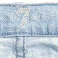 7 For All Mankind Jeans-Shorts in Hellblau