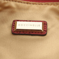 Coccinelle clutch snake leather