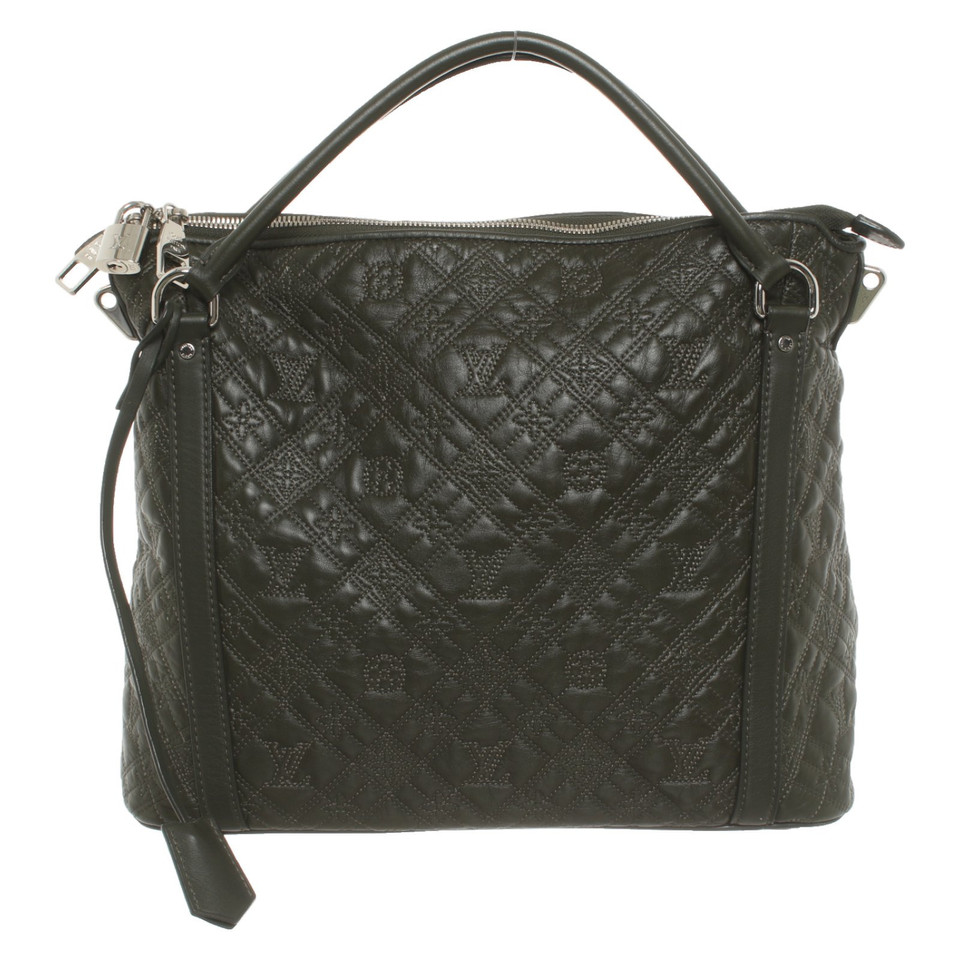 Louis Vuitton Handtasche aus Leder in Grün