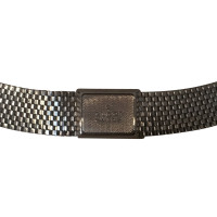 Gucci ceinture en métal de couleur argentée
