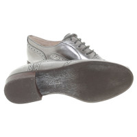 Clarks Silver-colored lace-up shoes
