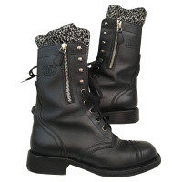 Chanel Black Leren boots